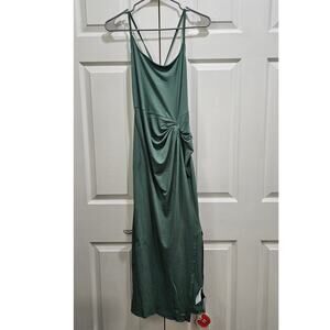 cider cowl neck solid glitter ruffle hem maxi dress | Dresses | Cider S Cm216 Fashion